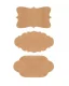 Self-Adhesive Labels, 300 Pcs, 3×5 cm, Brown