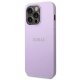 Guess Saffiano Strap dėklas skirtas iPhone 14 Pro, violetinis