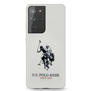 Samsung Galaxy S21 Ultra (SM-G998B) US Polo Silicone Logo Case Cover (USHCS21LSLHRWH), White