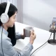 Garso laidas-adapteris Orico AXC USB-C į 3.5 mm lizdą, 1 m, juodas