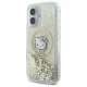 Hello Kitty dėklas iPhone 16 telefonui Liquid Glitter Fever MagSafe, auksinis