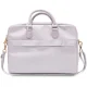 Nešiojamojo kompiuterio krepšys Guess ZIP Leather Triangle 16\", violetinis