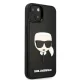 Karl Lagerfeld 3D Rubber Karl\'s Head dėklas, skirtas iPhone 14 Plus, juodas