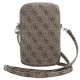 Telefono krepšys Guess Zip 4G Triangle, rudas
