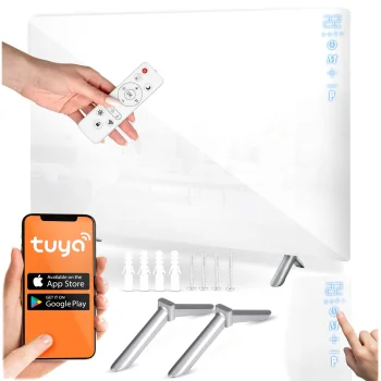 Infraraudonųjų spindulių šildytuvas Berdsen BD-984, 600 W, „Wi-Fi“, su pultu