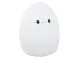 Kids Night Light Egg, LED RGB, Silicone, with Remote and USB, White