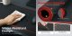 Large Gaming Mouse Pad 800x300x3mm Black/Red