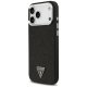 Guess Glitter Triangle Logo MagSafe dėklas iPhone 17 Pro Max - juodas