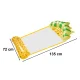 Inflatable Water Hammock / Pool Float with Mesh Pineapple, Yellow/Green