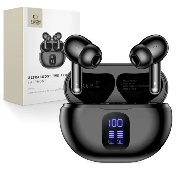 Tech-Protect UltraBoost TWS Pro G2 Wireless Earbuds Black