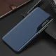 Atverčiamas dėklas iPhone 16e / 17e Eco Leather View Case su stovu, mėlynas