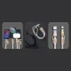 Dudao L20MAX 4in1 laidas ir juostelė USB-A / USB-C / Lightning 65W 1,5 m, rožinis