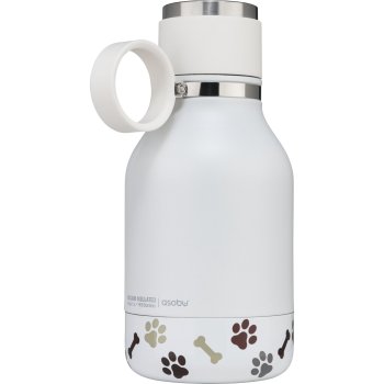 Asobu SDB1 gertuvė su dubenėliu šunims, 0.975 l, balta