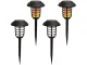 Solar Garden Lamp - Torch with RGB Lighting and Remote Control