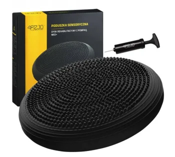 4Fizjo MED+ sensomotorinė pusiausvyros pagalvėlė, 33 cm, juoda