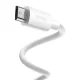Baseus Simple Wisdom Micro USB laidų rinkinys, 2.1A, 1.5m, 2 vnt., baltas