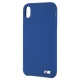 BMW Silicone M Collection dėklas iPhone Xr, mėlynas