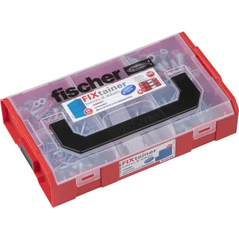 Kaiščių ir grąžtų rinkinys Fischer FIXtainer, 306 dalių