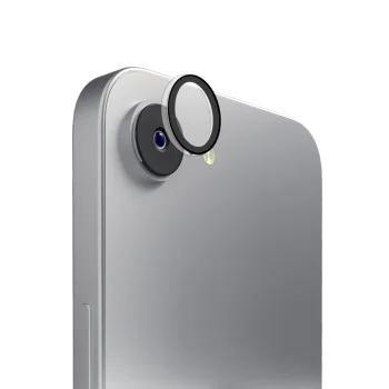 Puro apsauginis stiklas telefono iPhone 16e kameros objektyvams, skaidrus