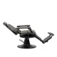 Barber Chair Gabbiano Francesco Grey with Black Base