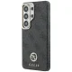 Guess 4G Rhinestone Round Logo MagSafe dėklas Samsung Galaxy S26 Ultra, juodas