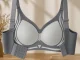 Women\'s Seamless Sports Bra with Push-Up Pads, Grey, Size M