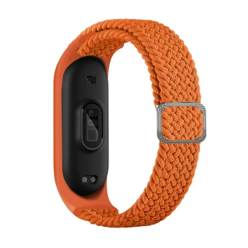 Pintas nailoninis dirželis apyrankei Smart Band M3/M4/M5/M6, oranžinis