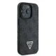 Guess Leather 4G Triangle Strass MagSafe case for iPhone 16 Pro - black
