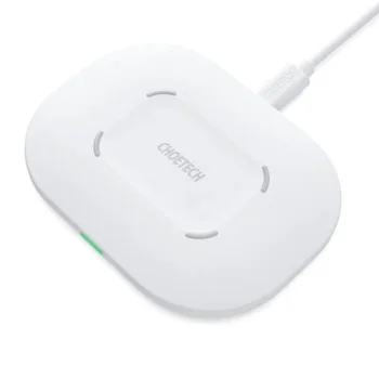 CHOETECH greitojo belaidžio įkrovimo kilimėlis 15W, baltas