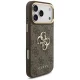 Guess 4G case for iPhone 18 Pro / 17 Pro with wide strap, brown