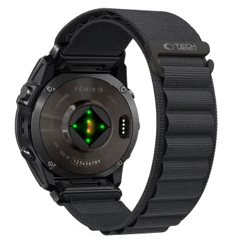Tech-Protect Nylon Pro strap for Garmin Fenix (47 mm), black