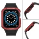 Apsauginis dirželis su dėklu Apple Watch 38/40/41mm - Juodas/raudonas