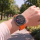 Tech-Protect Silicone Air dirželis Samsung Galaxy Watch Ultra 47mm laikrodžiui, oranžinis