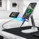 Choetech XCC-1068 USB-C į USB-C laidas su ekranu PD 60W 1.2 m, juodas