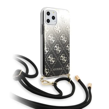 Guess GUHCN65WO4GBK iPhone 11 Pro Max dėklas 4G Gradient, juodas