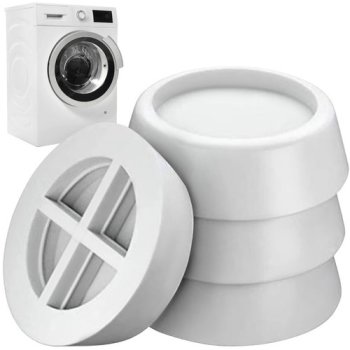 Ruhhy 23592 Anti-Vibration Pads for Washing Machines, 4 pcs, White