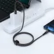 Acefast C1-01 USB-C į Lightning laidas 30W PD 1.2m, juodas