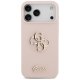 Guess Silicone Big 4G Script dėklas, skirtas iPhone 17 Pro Max, rožinis