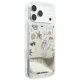 Karl Lagerfeld Liquid Glitter Beach & Sand dėklas iPhone 17 / 18 Pro Max, smėlio