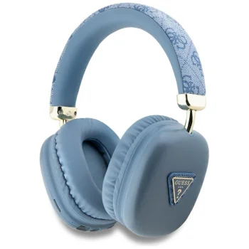 Guess 4G Triangle Logo ant ausų dedamos Bluetooth ausinės, mėlynos
