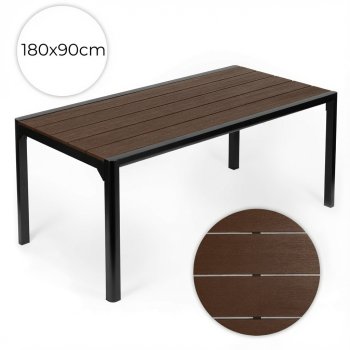 Didelis sodo stalas Multigarden 180x90 cm, rudas