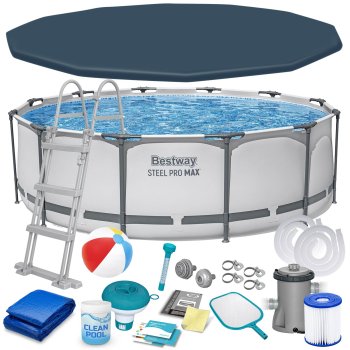Bestway 56418 karkasinis baseinas 366x100 cm su priedais