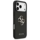 Guess Grained Big 4G & Classic Logo dėklas iPhone 17 Pro Max, juodas