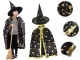 Wizard Costume with Cape and Hat for Halloween