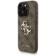 Guess 4G Strap Classic Logo dėklas iPhone 16 Pro telefonui, rudas