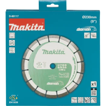 Deimantinis pjovimo diskas Makita D-80117 DIAMAK 230x22,23 mm