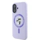 Karl Lagerfeld Silicone Karl&Choupette MagSafe dėklas iPhone 16 telefonui, violetinis