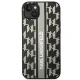 Karl Lagerfeld Monogram Stripe dėklas, skirtas iPhone 14 Plus, pilkas