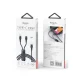Yesido CA87 „du viename“ Type-C į Type-C ir Lightning laidas 100W 1.4m, juodas