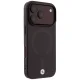 BMW Sign Frosted IML & Metal Logo MagSafe dėklas iPhone 18 Pro / 17 Pro, bordo